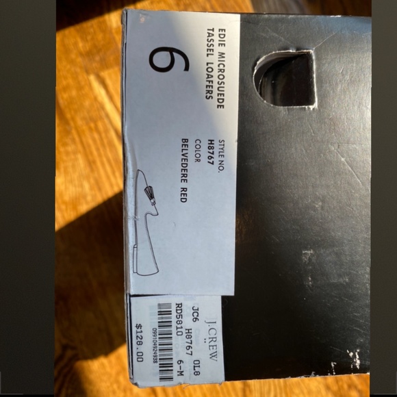 J. CREW Microsuede Tassel Loafer- Belvedere Red - Picture 9 of 9